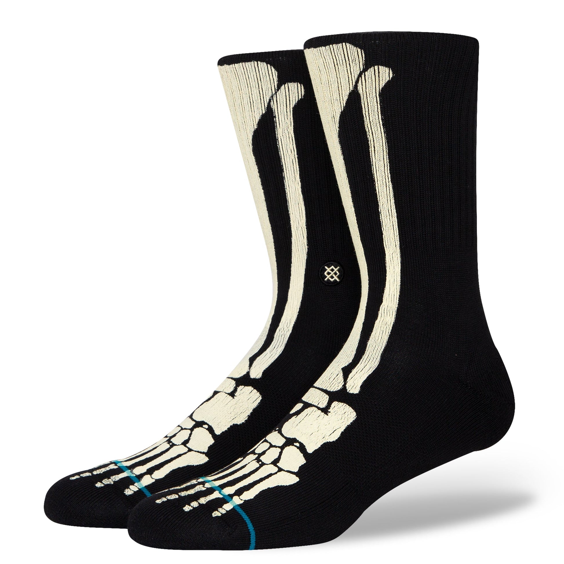 Stance Bonez Crew Sock Black