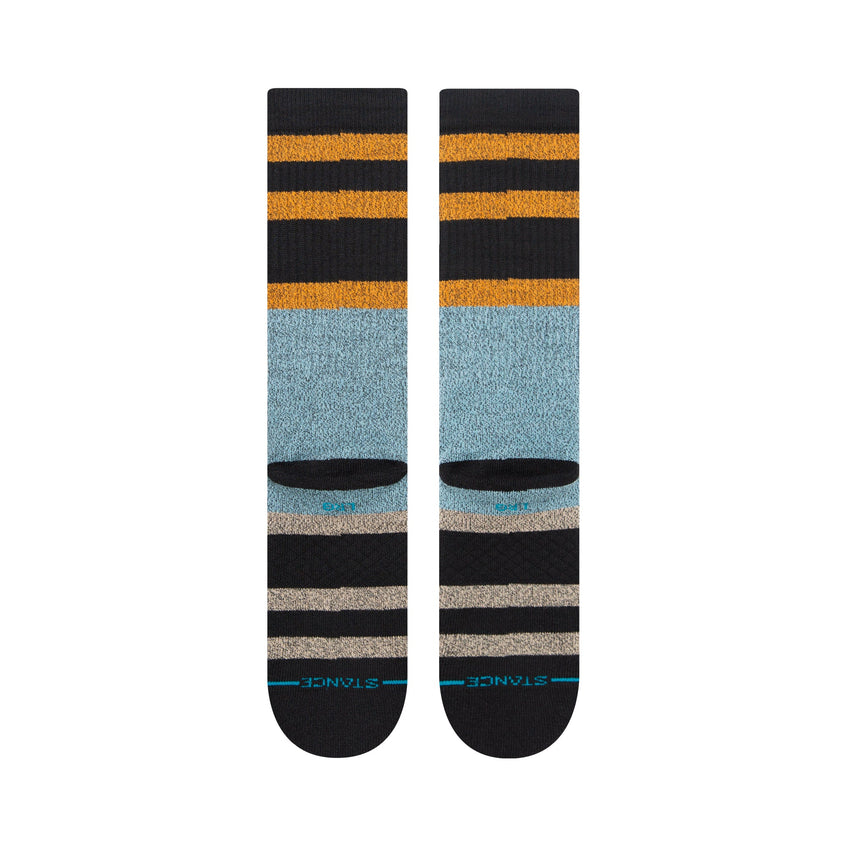 Stance Staggered Crew Sock Washed Black