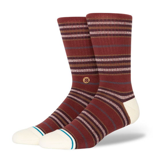 Stance Wilfred Crew Sock Maroon
