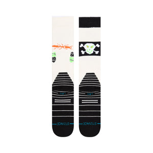 Stance Jester Teeth Over The Calf Sock Off White