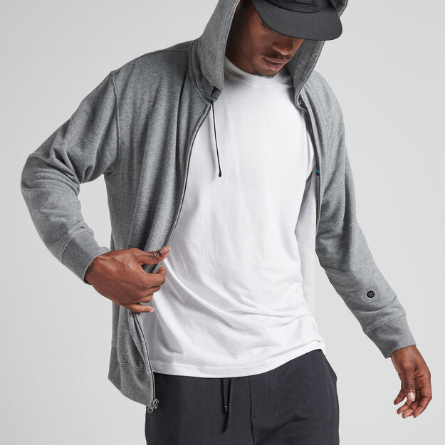 Stance Shelter Zip Hoodie Heather Grey