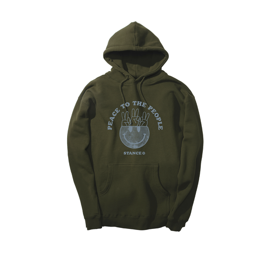 Stance Peace People Hoodie Army Green