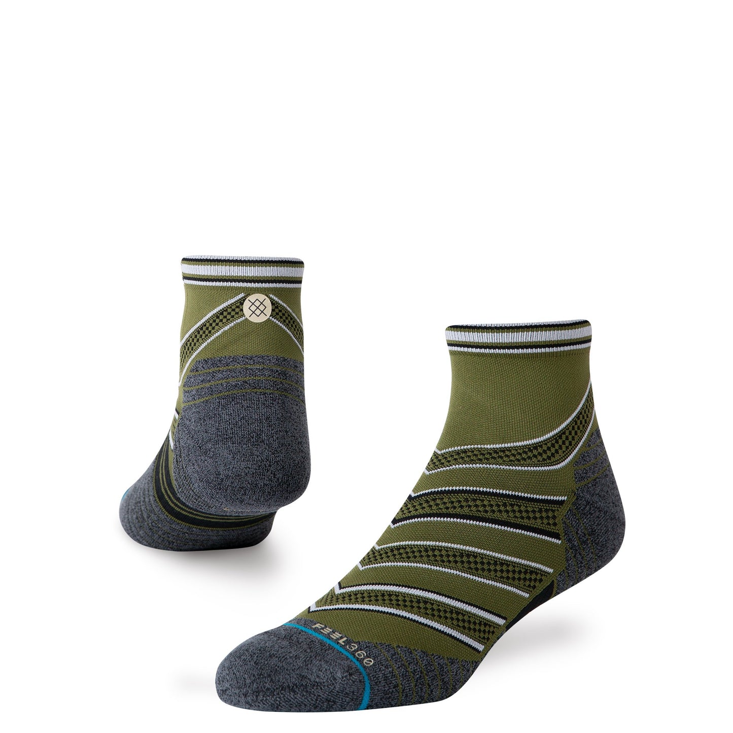 Stance Socks CONFLICTED QUARTER Green