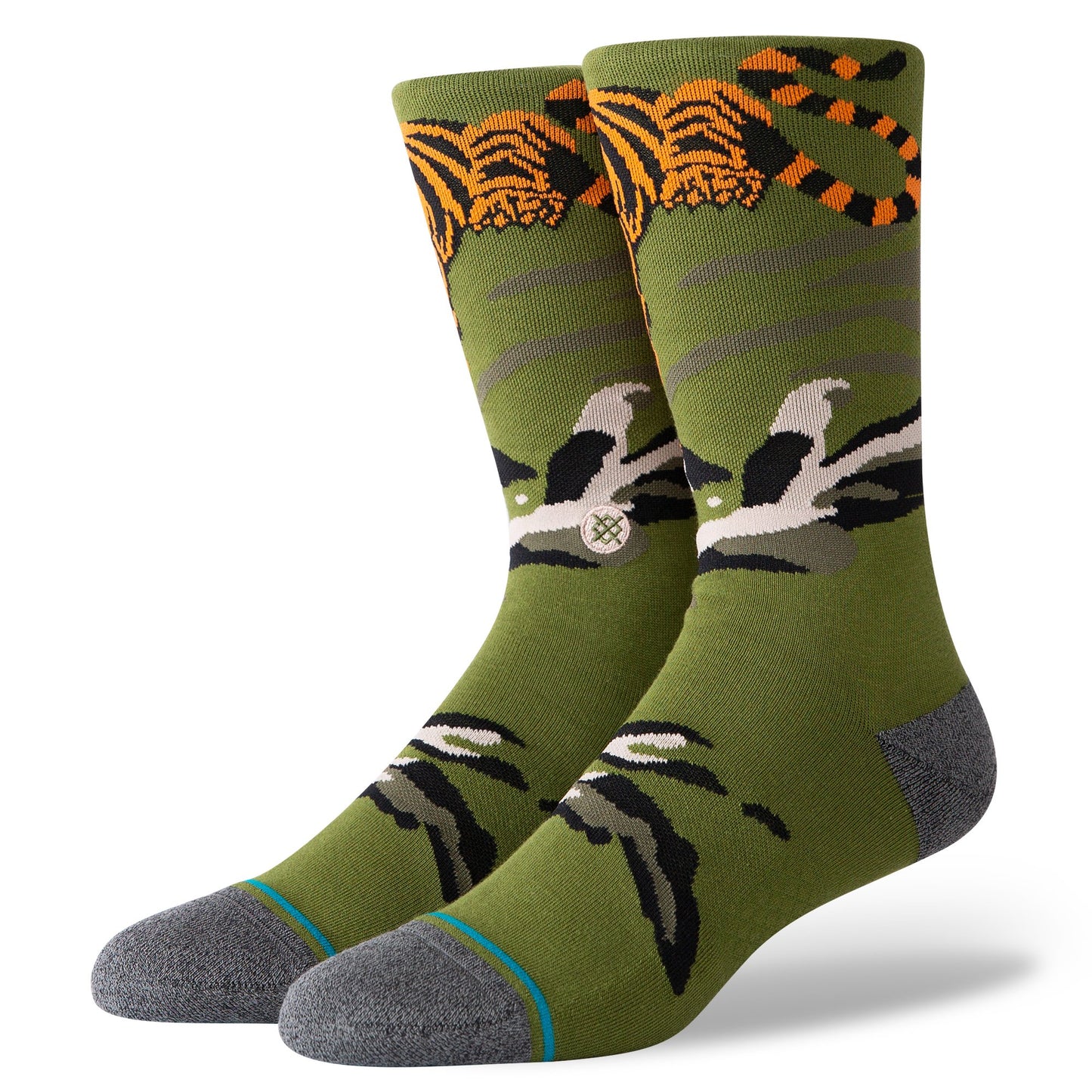 Stance Socks BIG CAT CREW Green