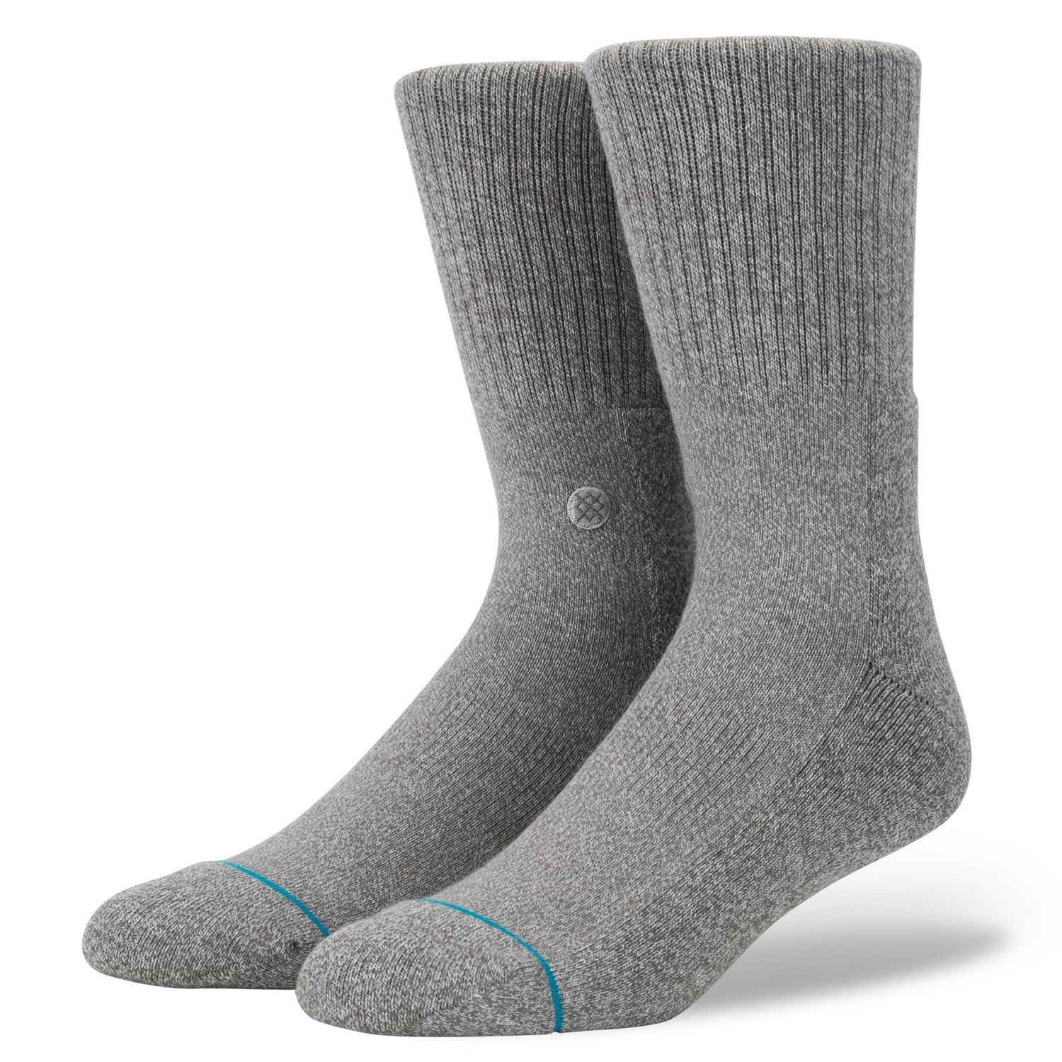 Stance Icon Crew Sock 6 Pack Grey Heather