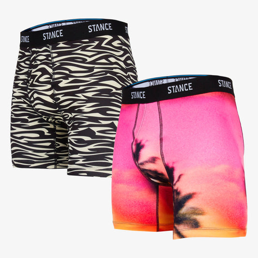 Stance Mens Kona Town Boxer Briefs Teal Floral Tropical Poly Underwear  Shorts XL : : Fashion