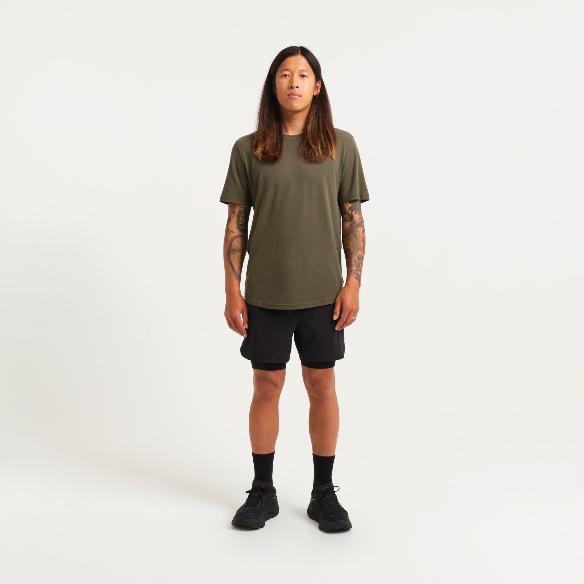 Stance Fragment Performance T-Shirt Dark Olive |model