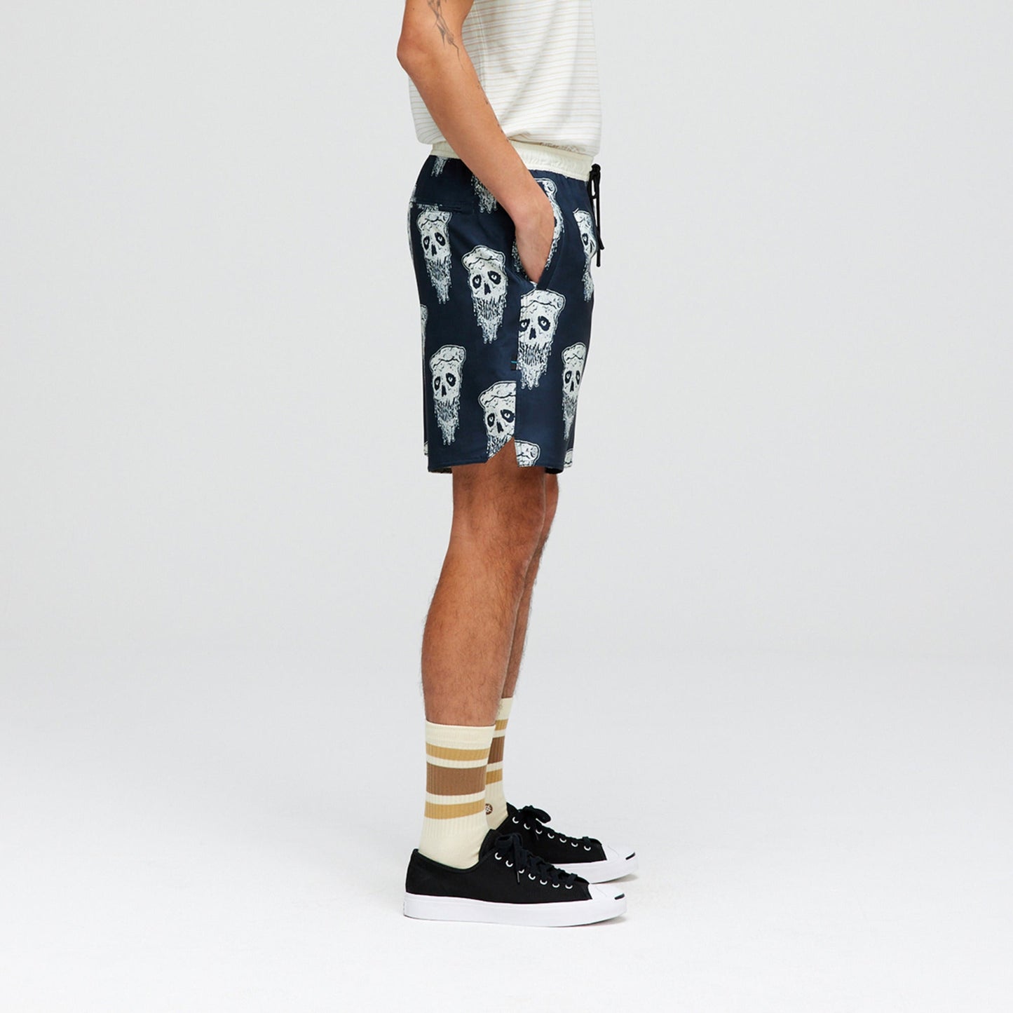 Stance Complex Athletic Short Black White |model