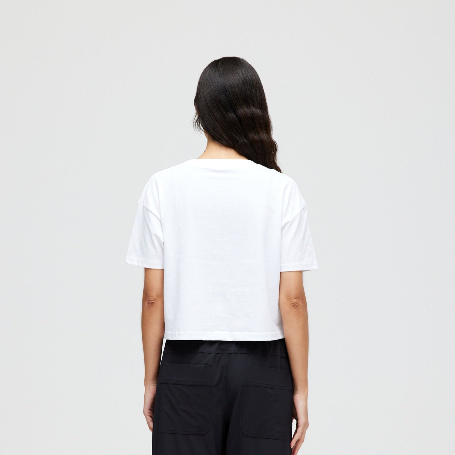 Stance Women's Bring Me Flowers Crop T-Shirt White |model