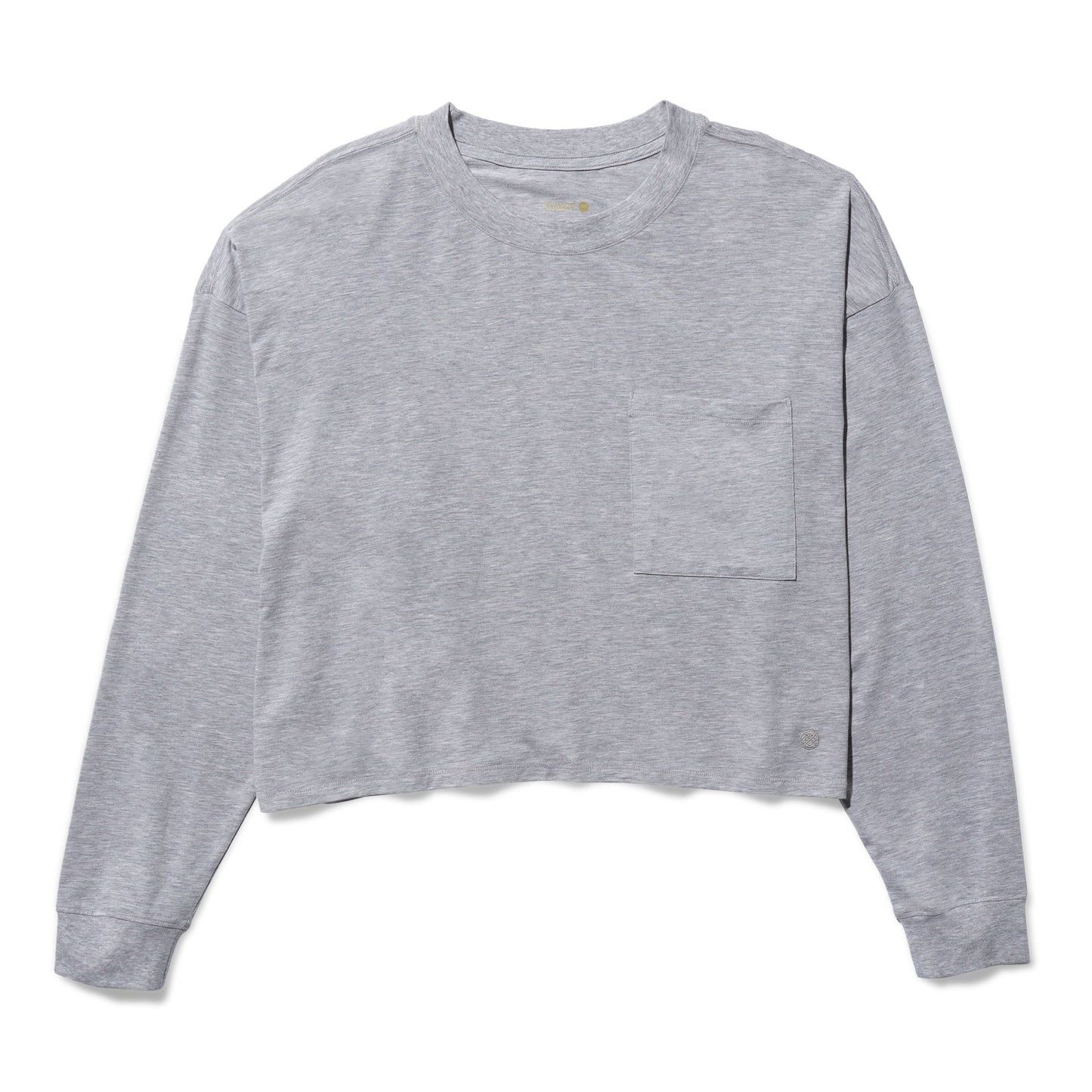 Stance Women&#39;s Lay Low Boxy Long Sleeve T-Shirt Heather Grey