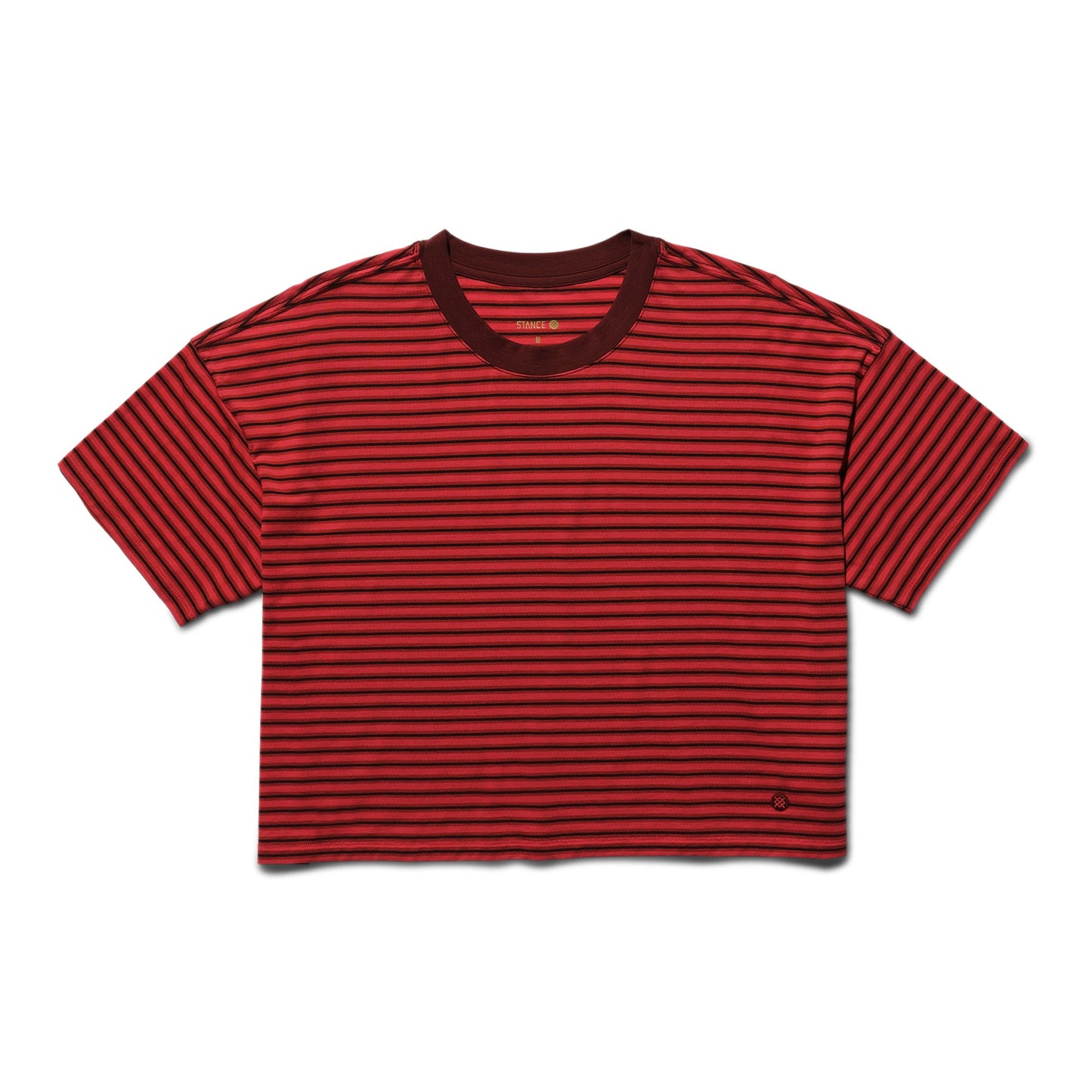 Stance Women&#39;s Lay Low Boxy T-Shirt Red Fade