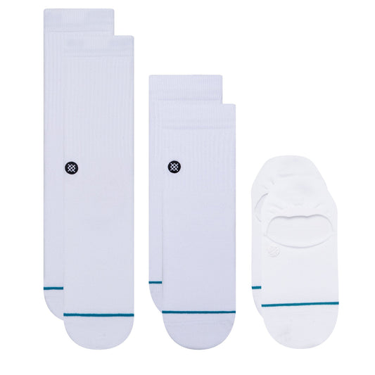 Stance Icon Series Sock 3 Pack White